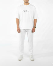 White Interlock Co-ord Set