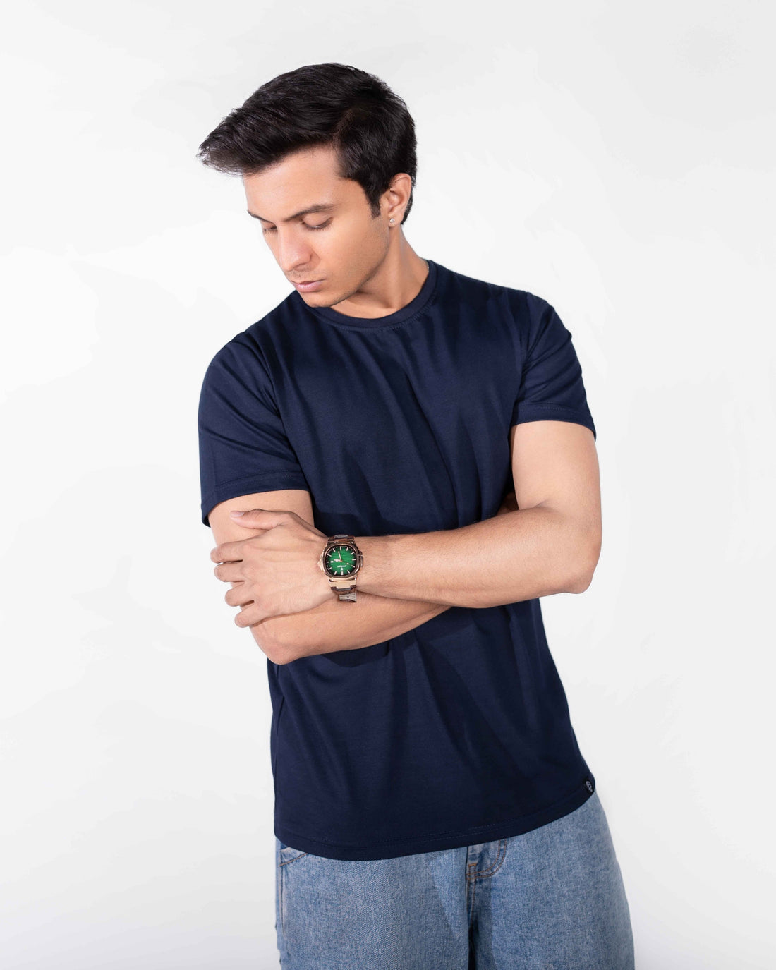 Navy Blue Basic Tee