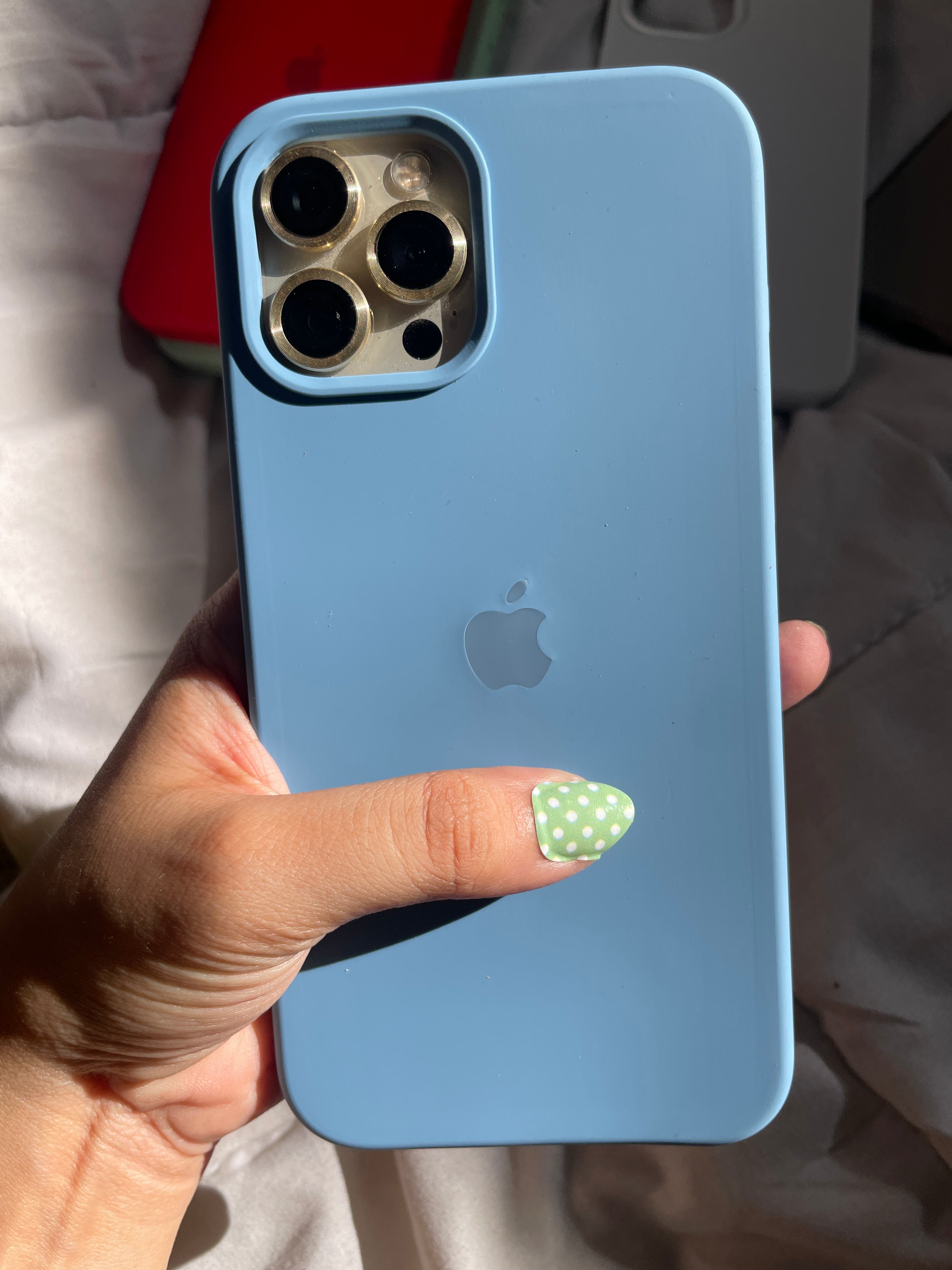 Sky blue Silicon Mobile Case