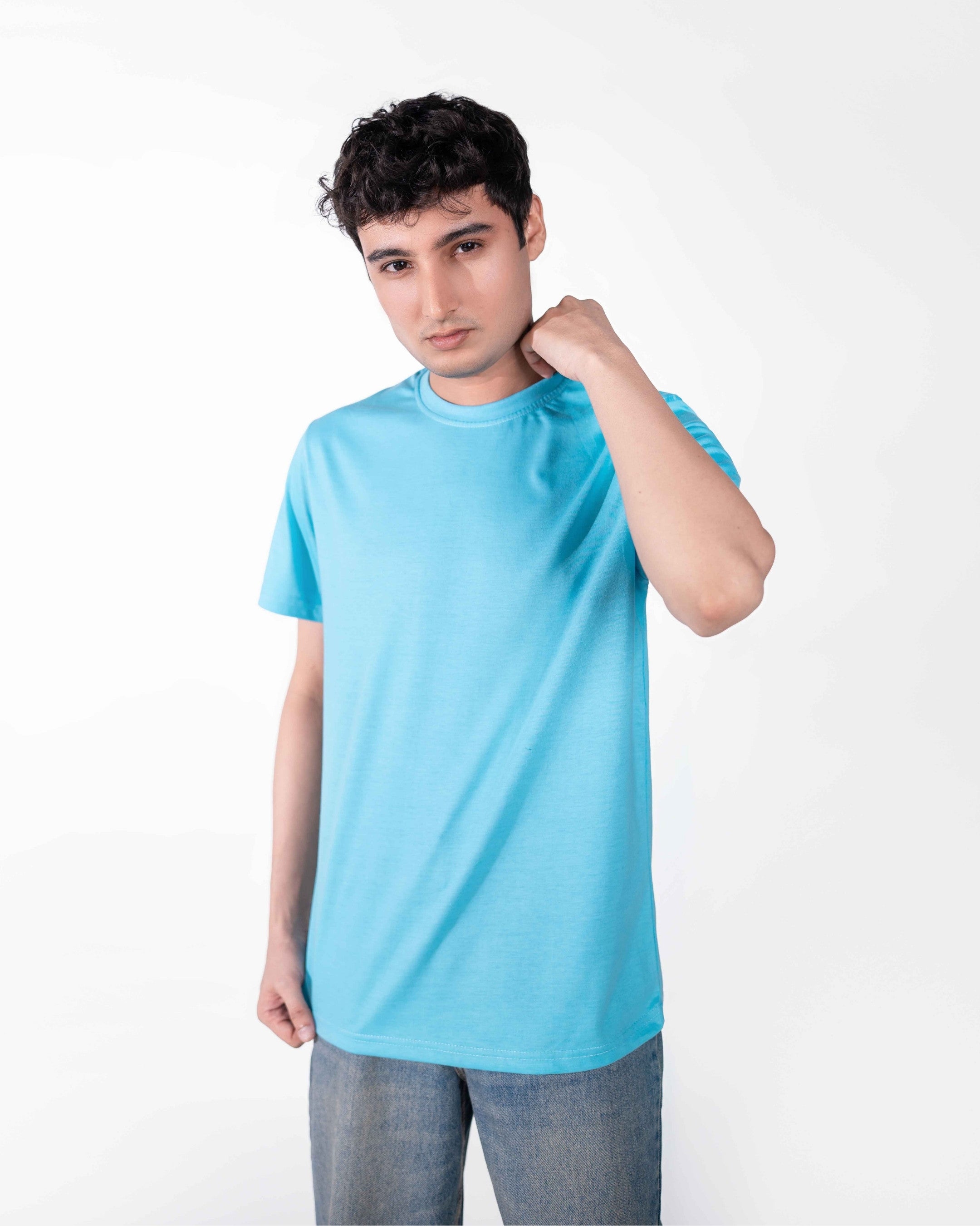 Sky Blue Basic Tee