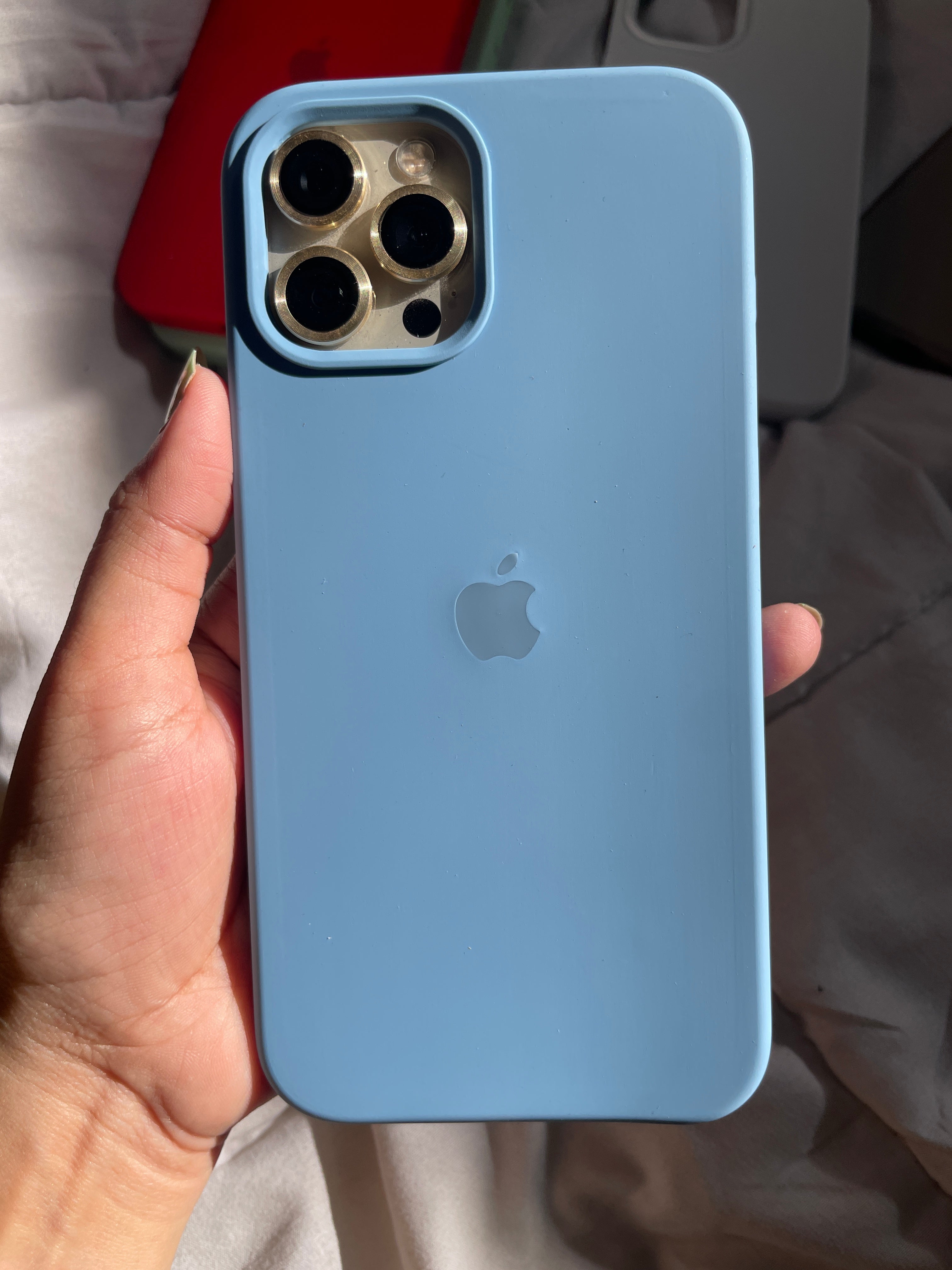 Sky blue Silicon Mobile Case