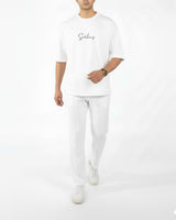 White Interlock Co-ord Set