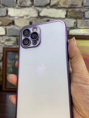Purple lined transparent Phone Case