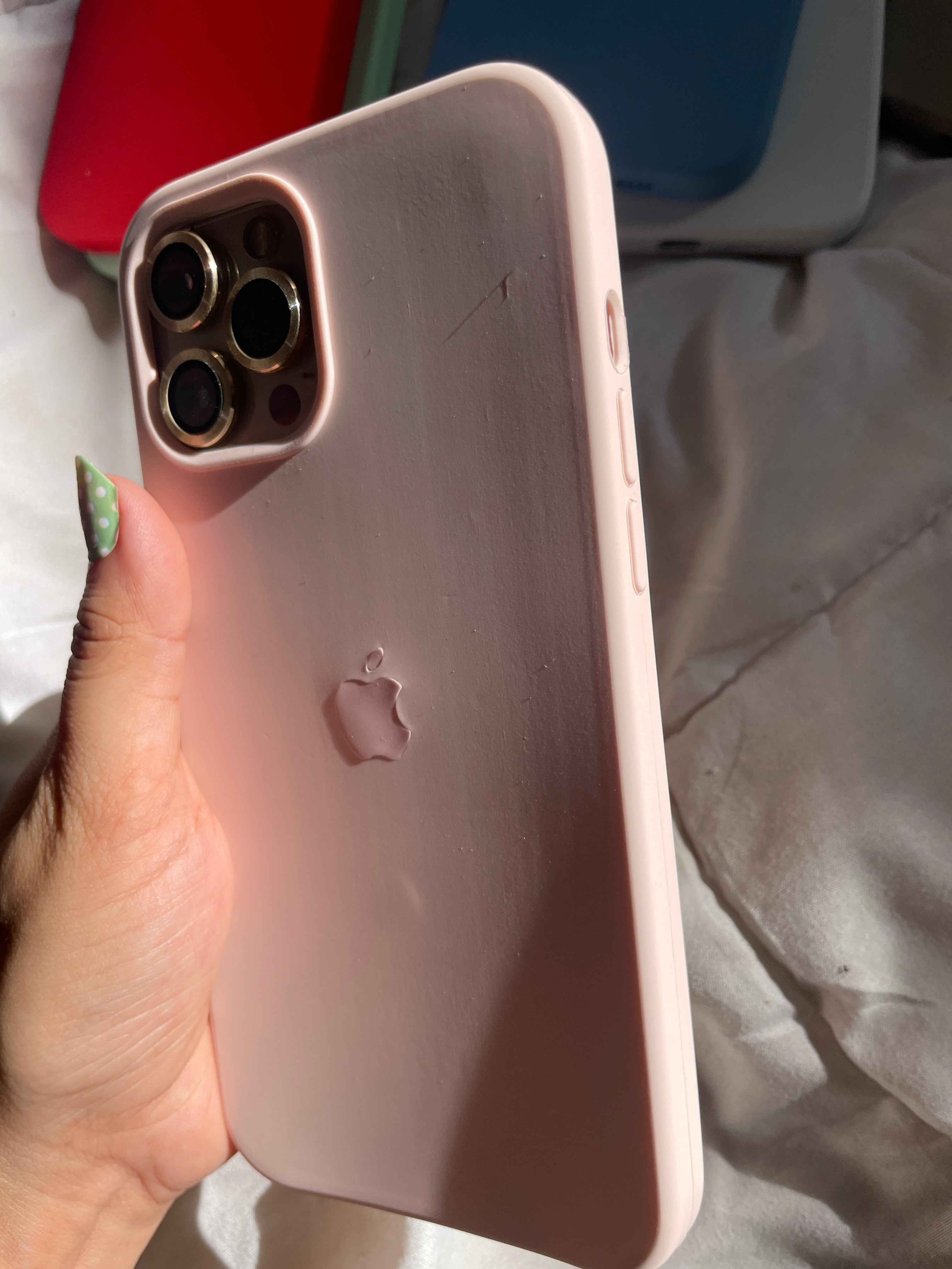 Baby Pink  Silicon Mobile Case