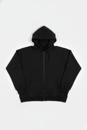 Black Zipper Hoodie