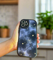 Black Floral Mobile Case