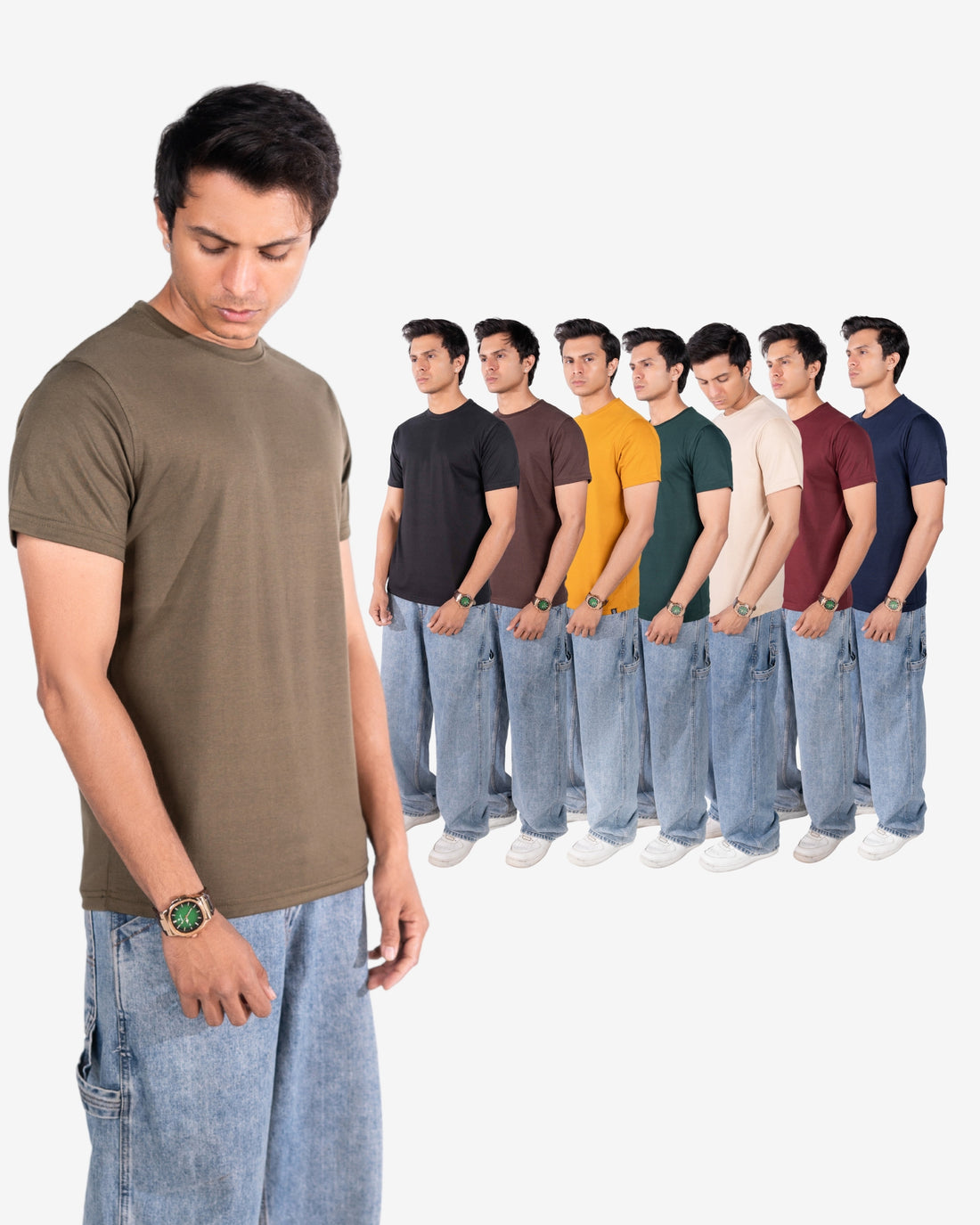 Any Pack of 8 Basic Tees