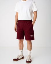 Maroon Terry Cargo Shorts