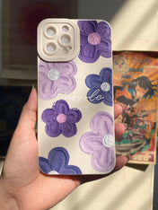 White Floral Mobile Case