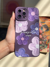 Indigo Purple Floral Mobile Case