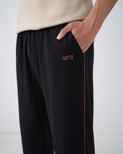 Black Straight Piping Trouser