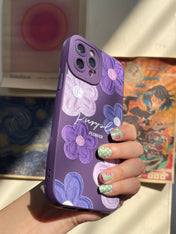 Indigo Purple Floral Mobile Case