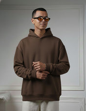 Oversize Dark Brown Hoodie