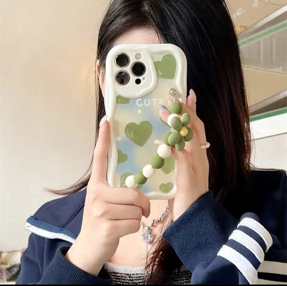 Cute Matcha Flower Phone Case