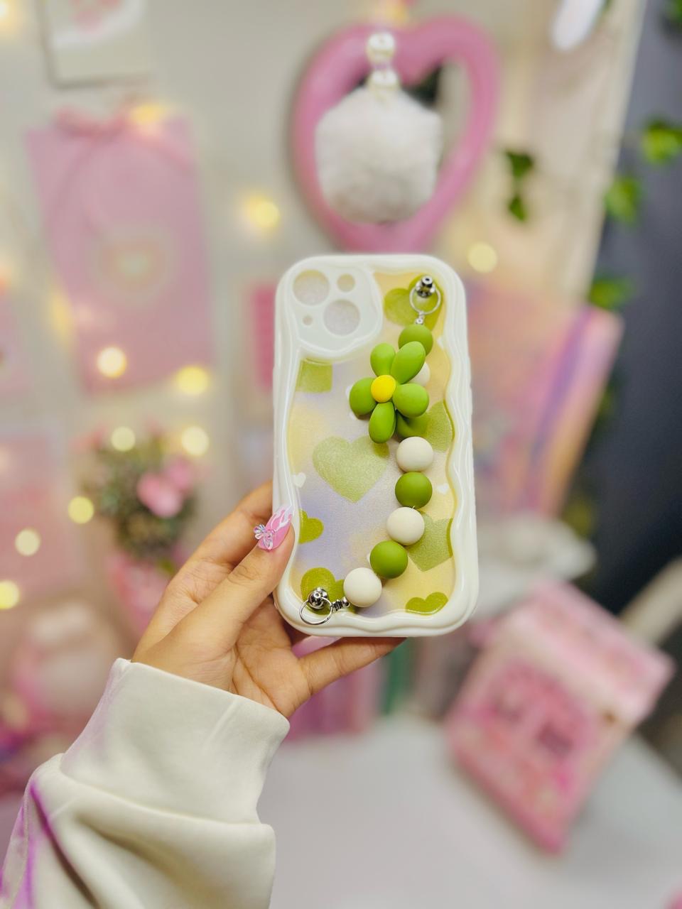 Cute Matcha Flower Phone Case