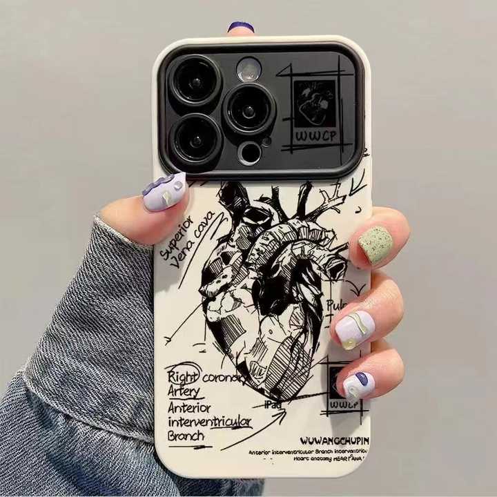 Graffiti Heart White Mobile Case
