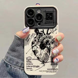 Graffiti Heart White Mobile Case