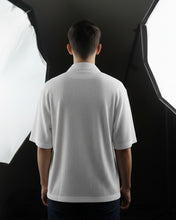 Oversize Woven Lycra Shirt - White