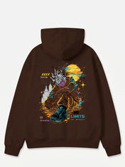 Oversize White-Haired Ninja Hoodie