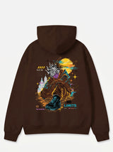 Oversize White-Haired Ninja Hoodie