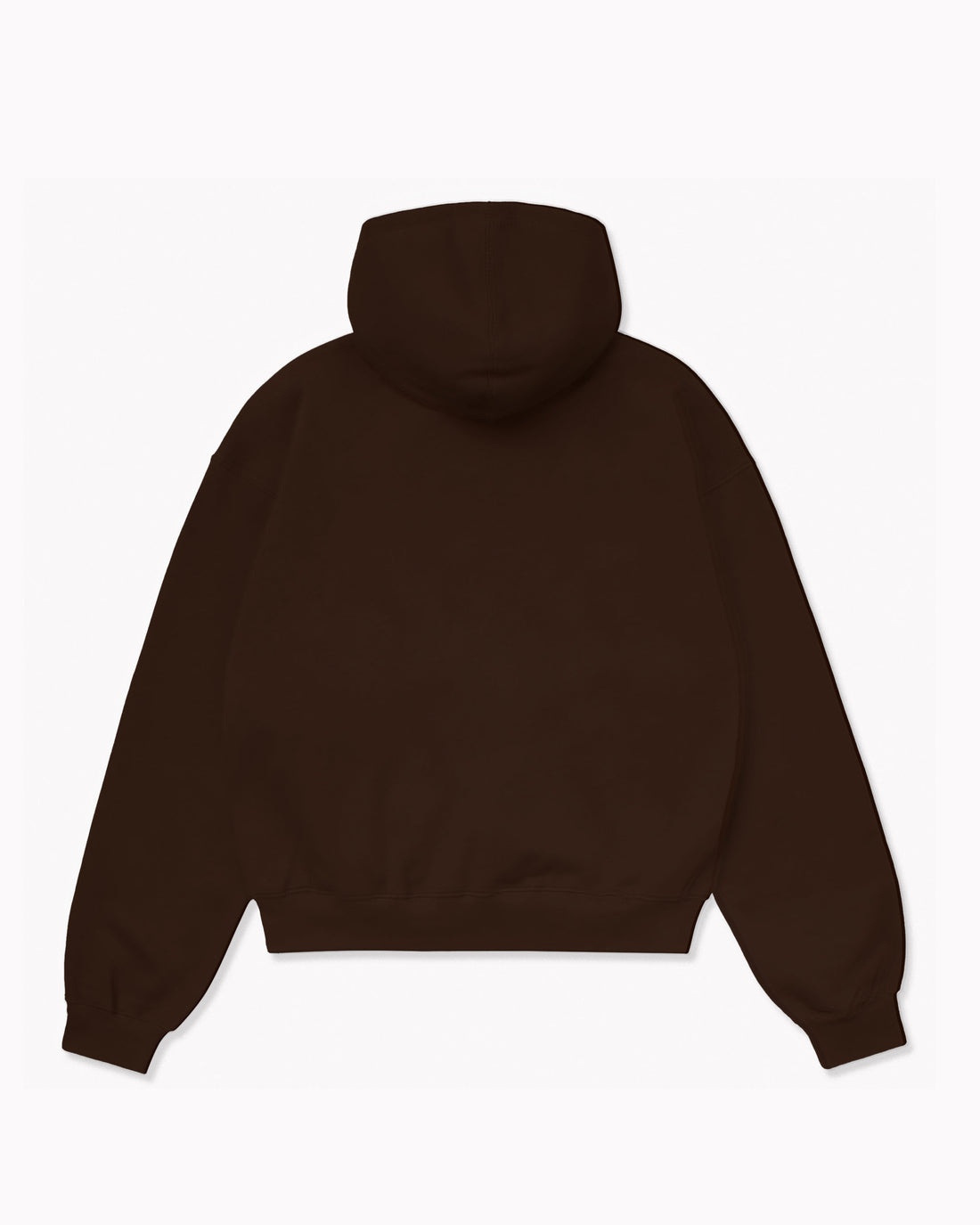 Oversize Dark Brown Plain Hoodie
