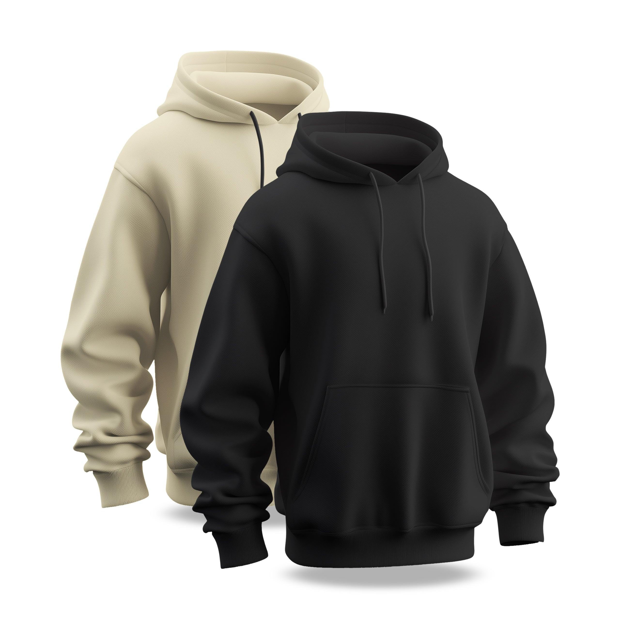 Pack of 2 Plain Hoodie