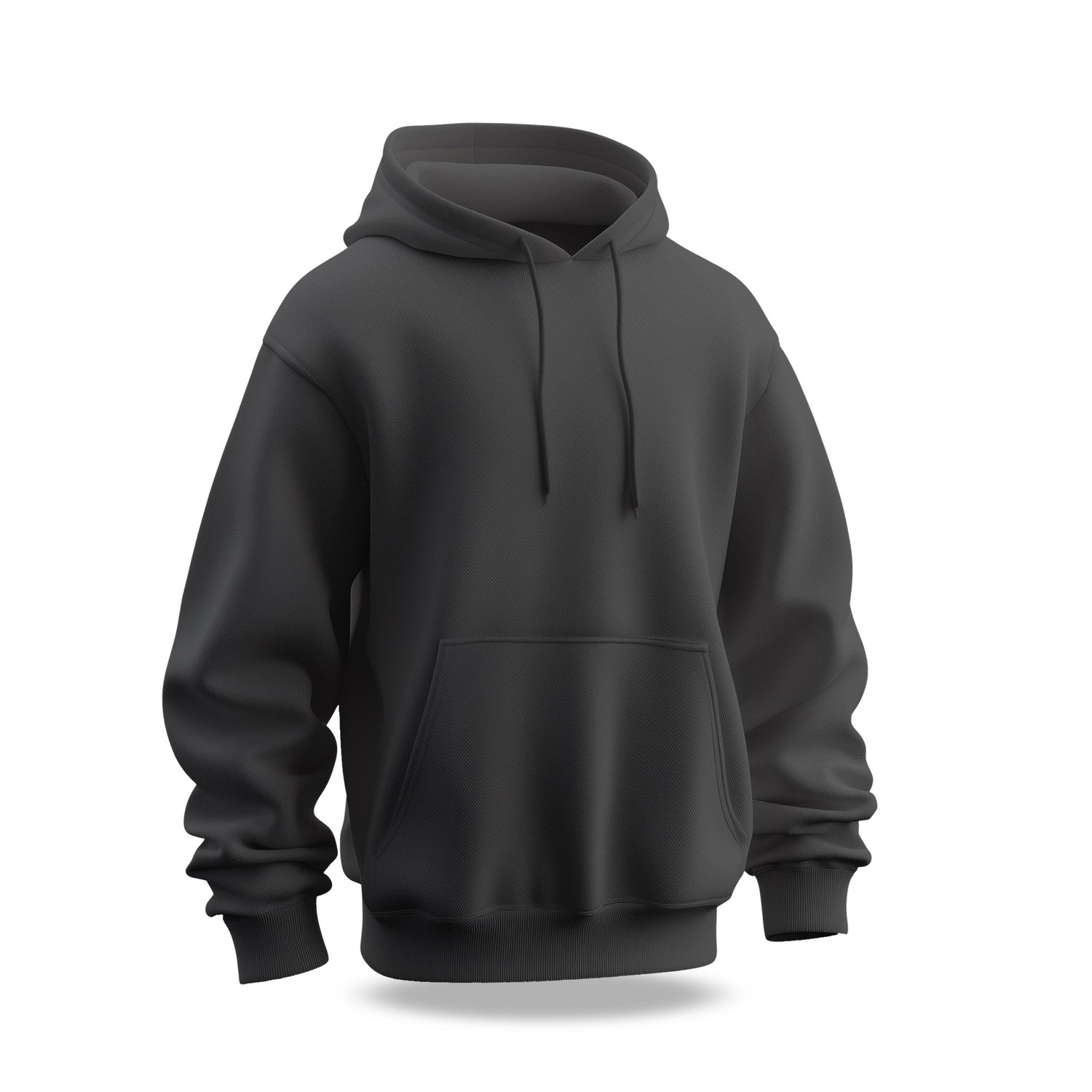 Charcoal Plain Hoodie