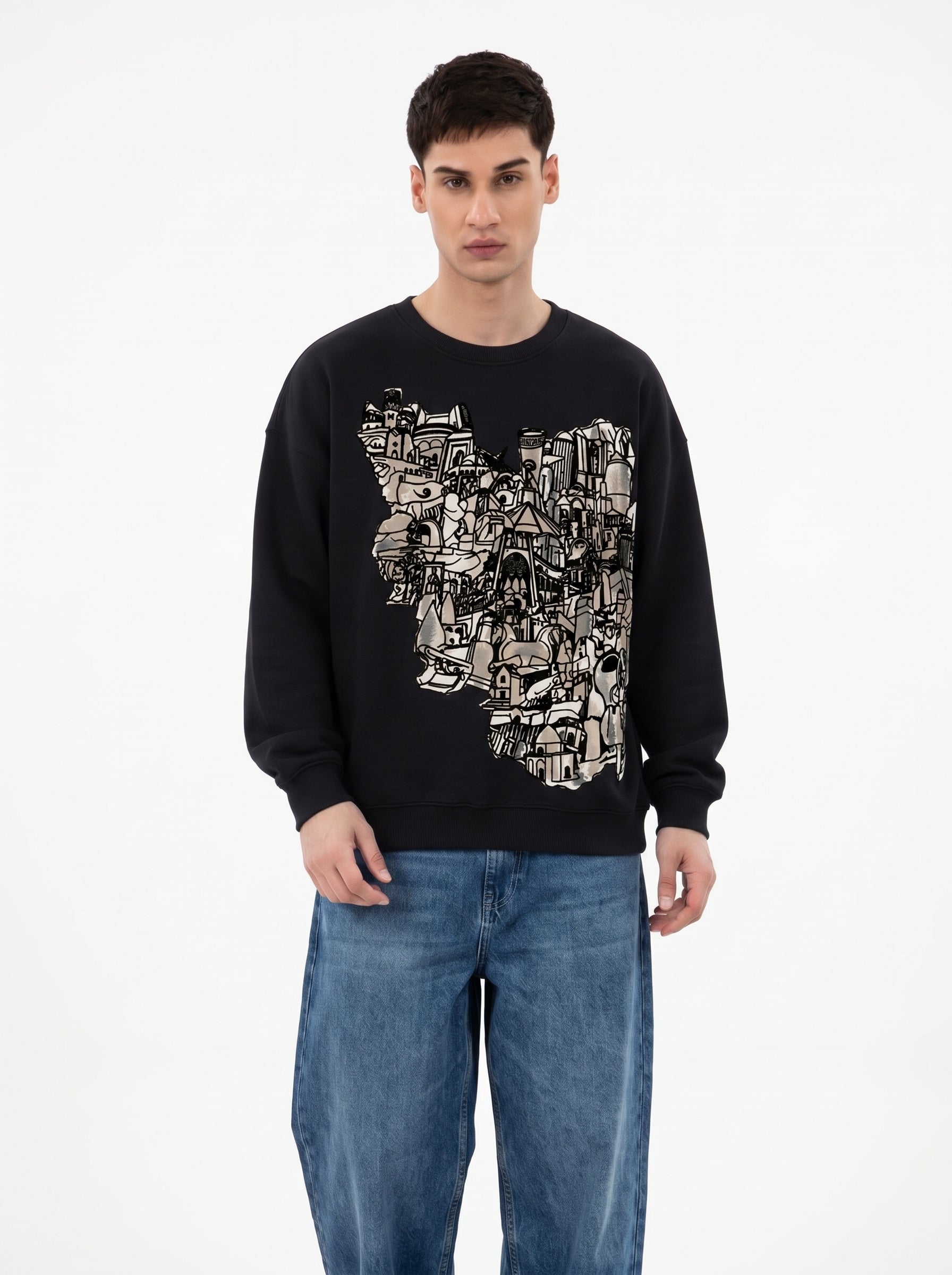 Oversize Monolithic  Sweatshirt