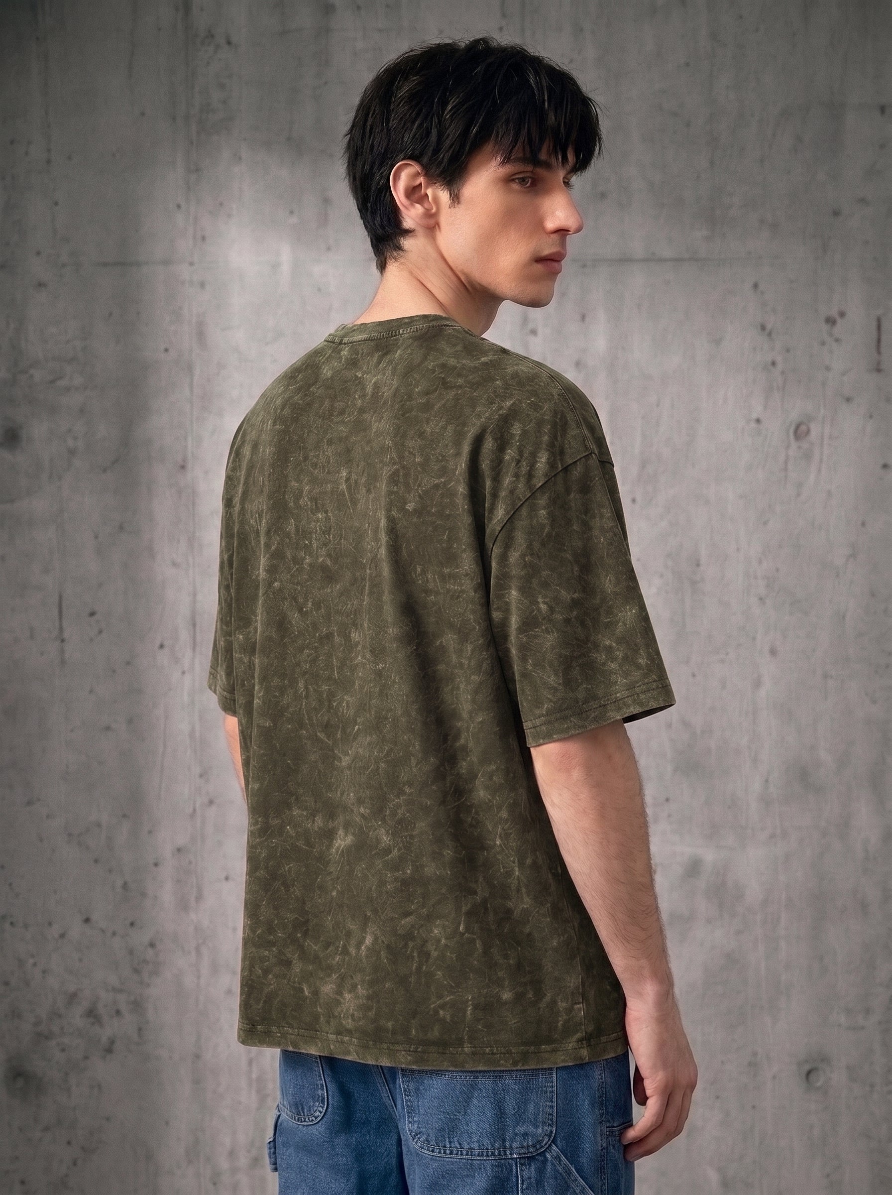 Washed Oversized Olive