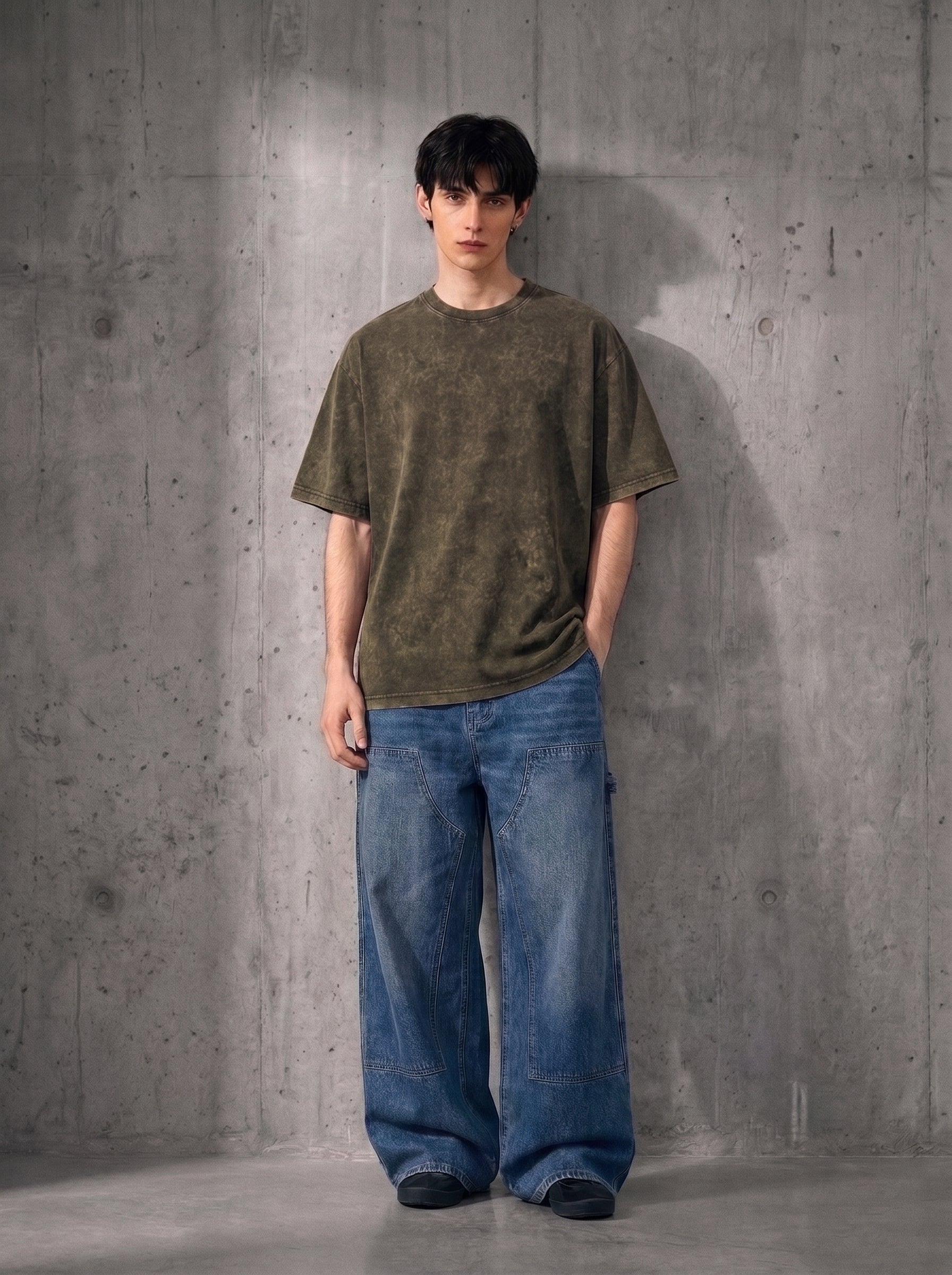 Washed Oversized Olive