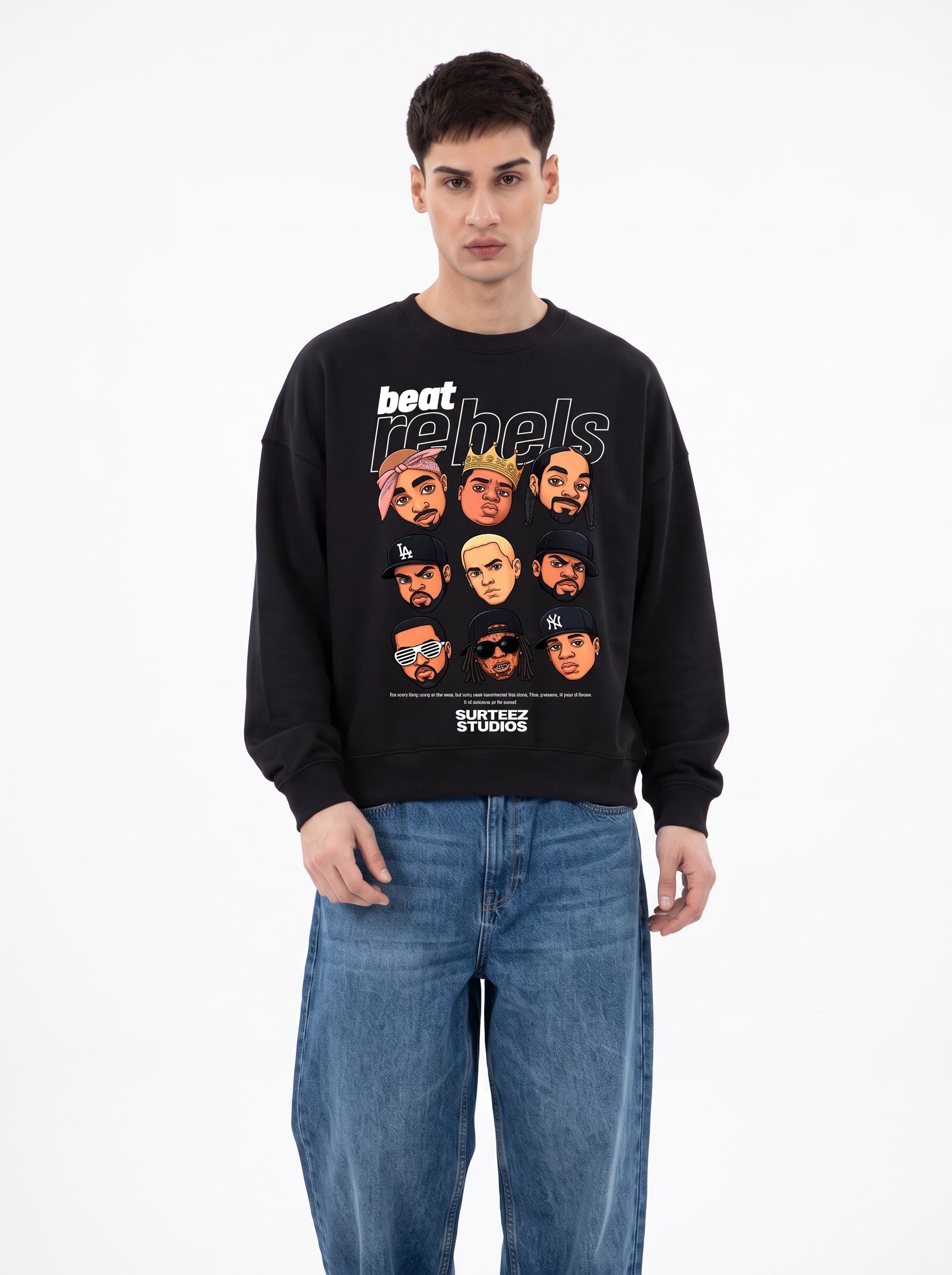 Oversize Beat Rebels Sweatshirt