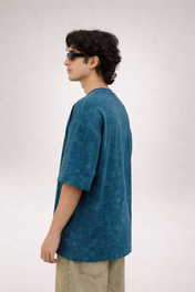 Washed Oversized Teal