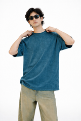 Washed Oversized Teal