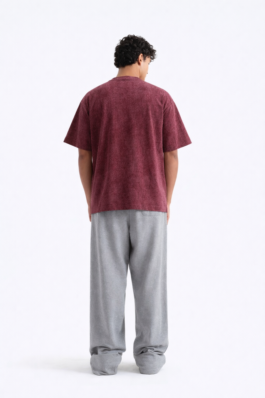 Washed Oversized Vintage Burgundy