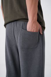 Charcoal Straight Piping Trouser