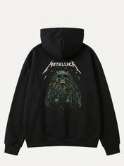 Oversize Metallic Hoodie