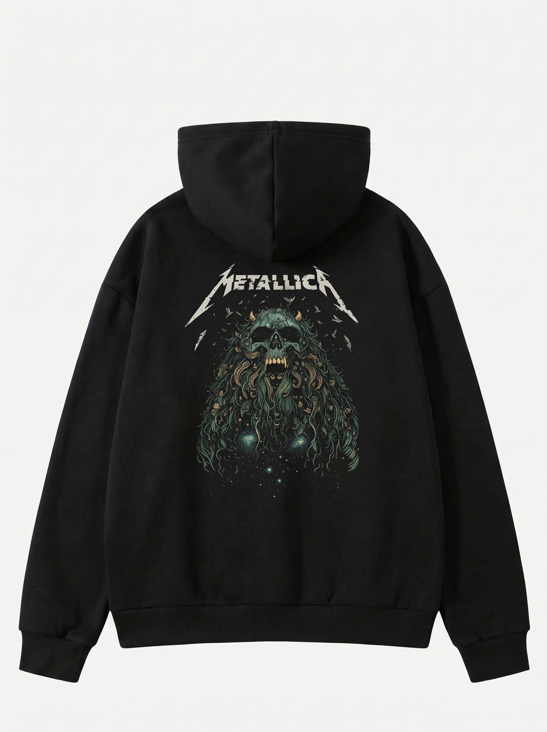Oversize Metallic Hoodie