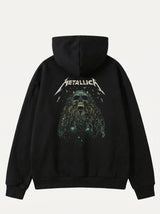 Oversize Metallic Hoodie