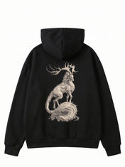 Oversize Mythical Stag Hoodie