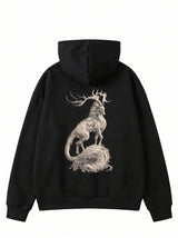 Oversize Mythical Stag Hoodie