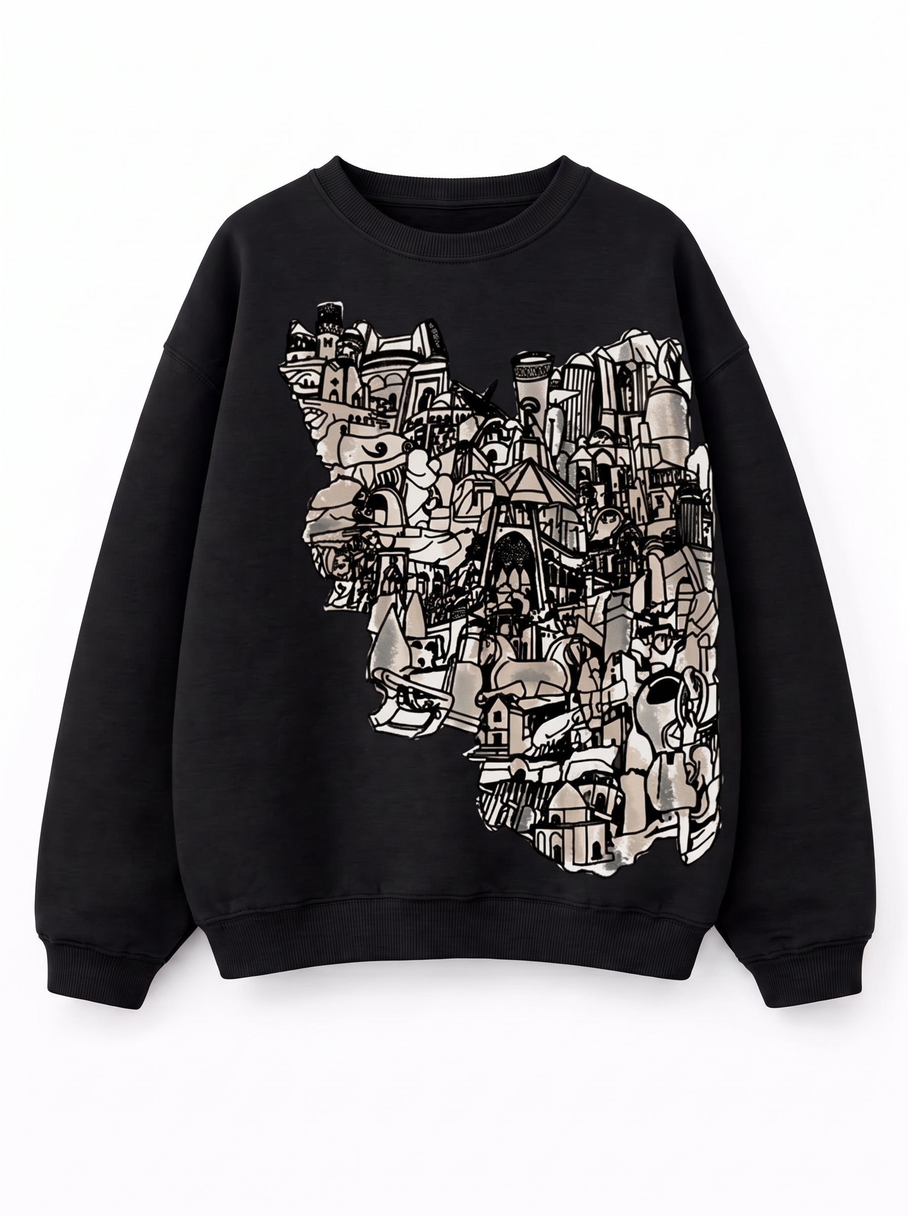 Oversize Monolithic  Sweatshirt