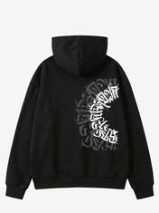 Oversize Script Vortex Hoodie