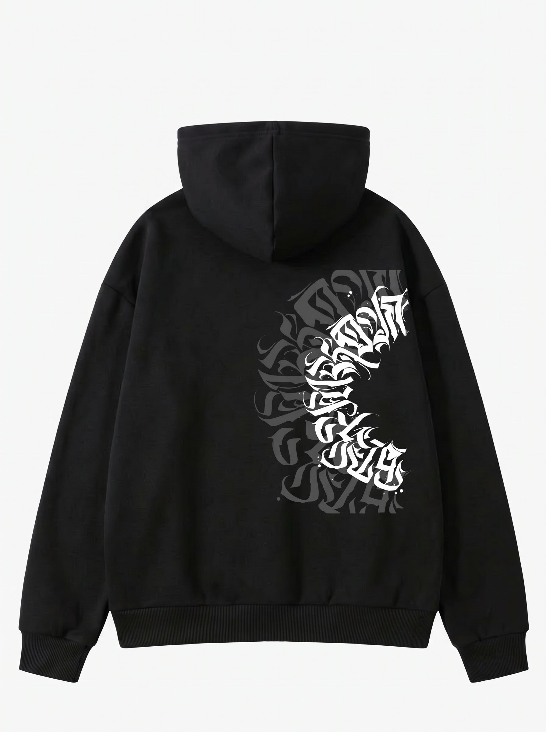 Oversize Script Vortex Hoodie