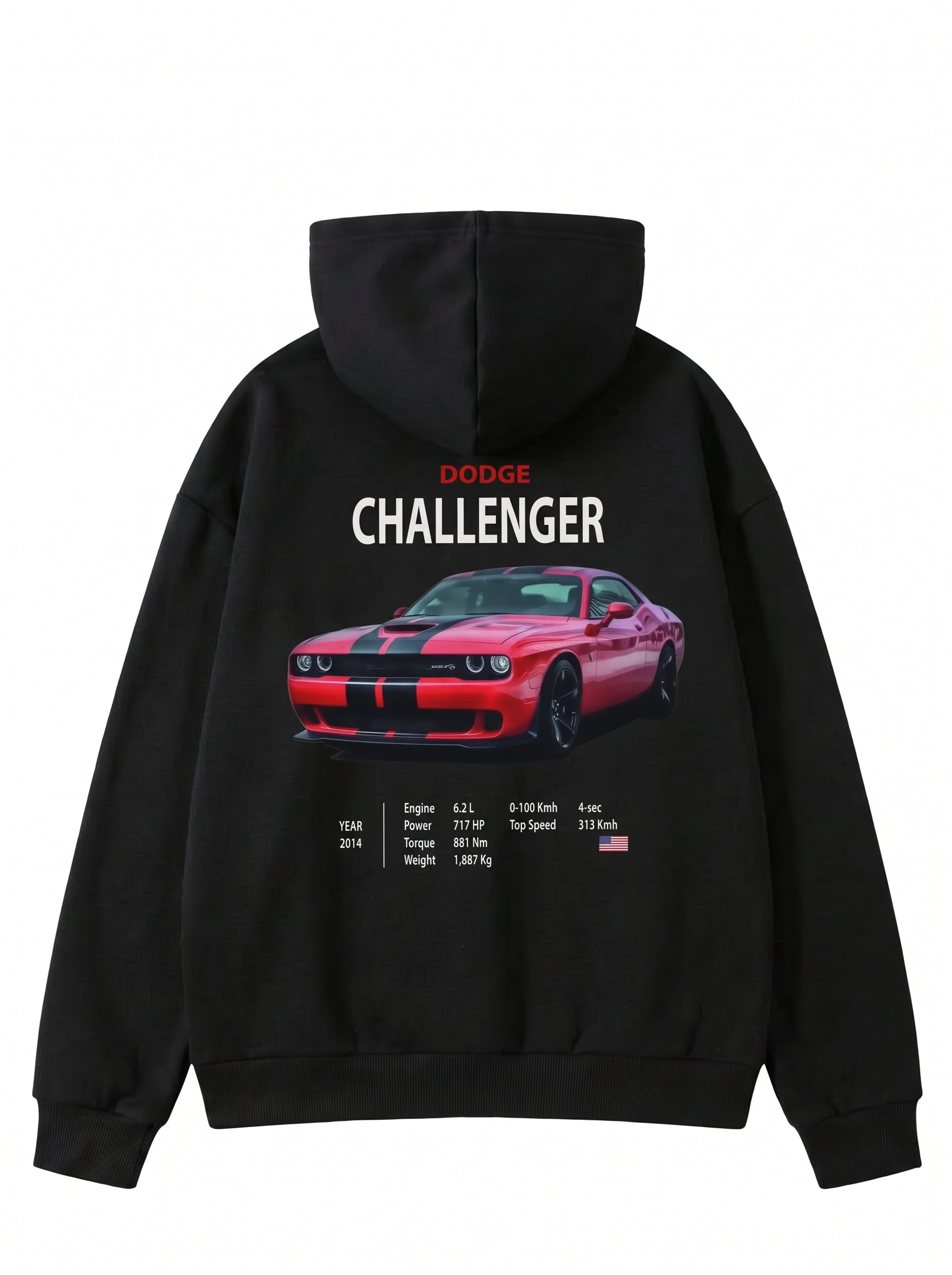 Oversize Dodge Challanger Hoodie