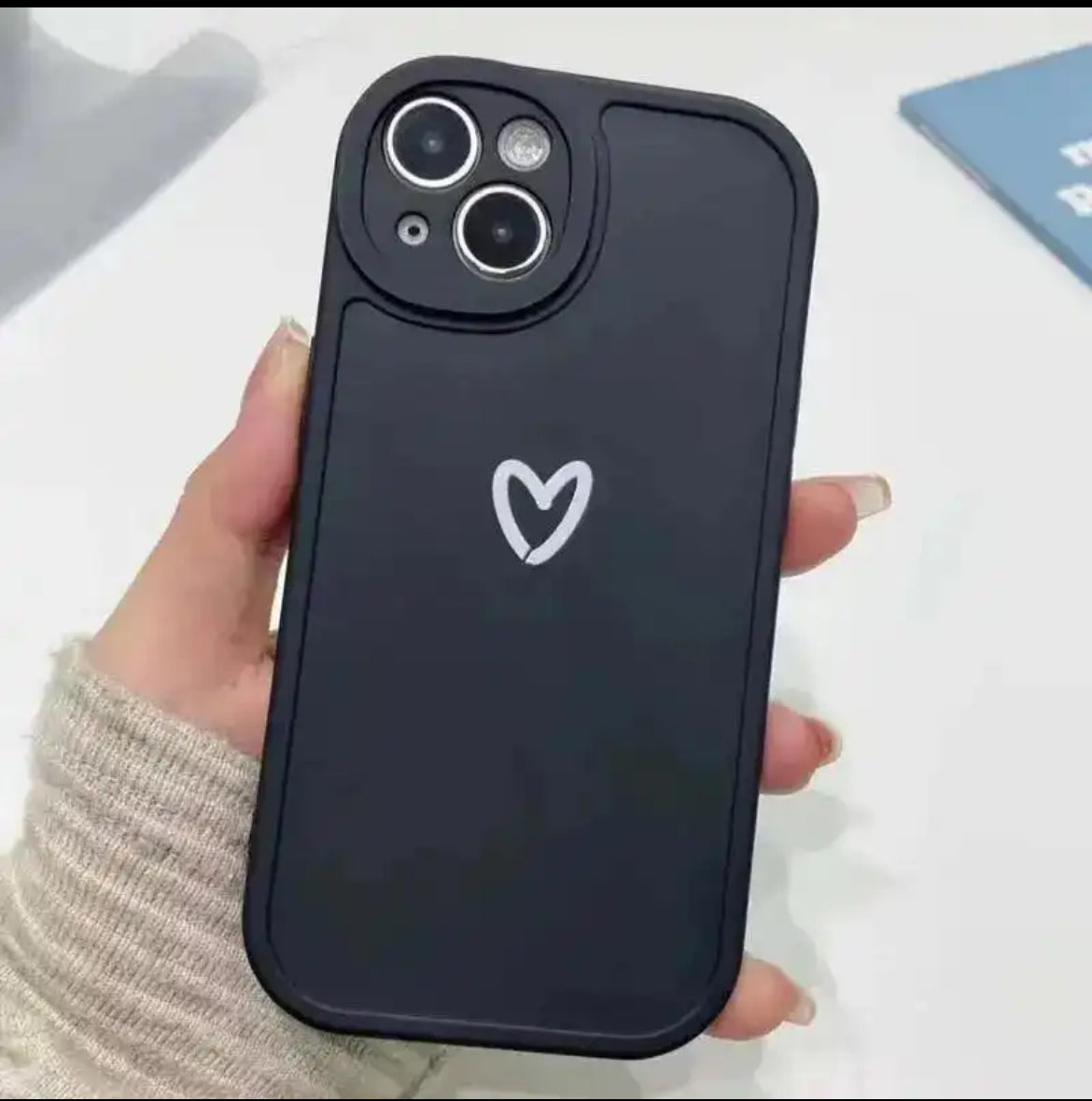 Black heart Mobile Case
