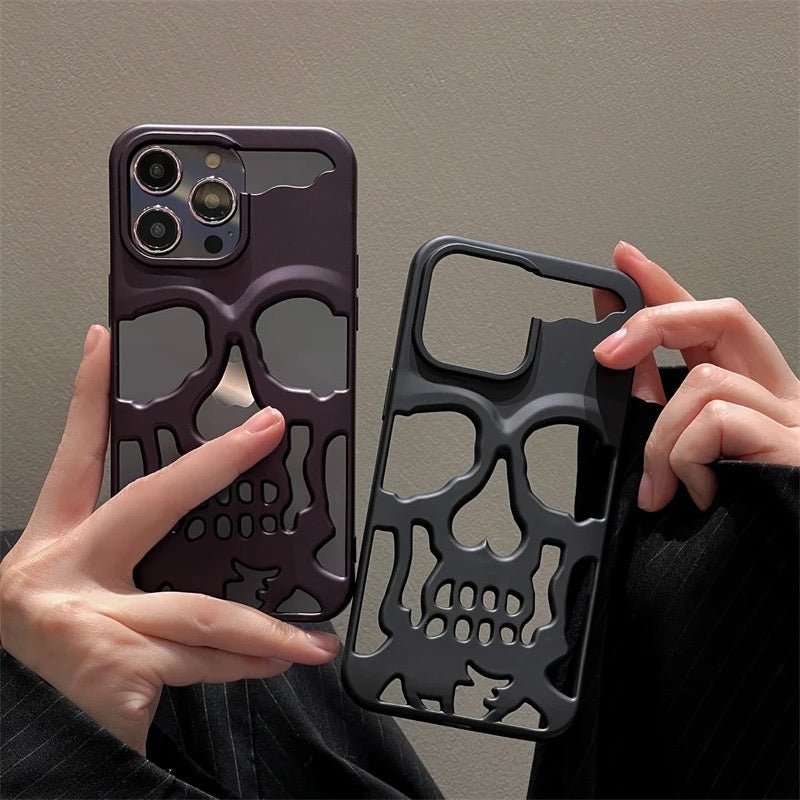 Grey Skull Phone Case