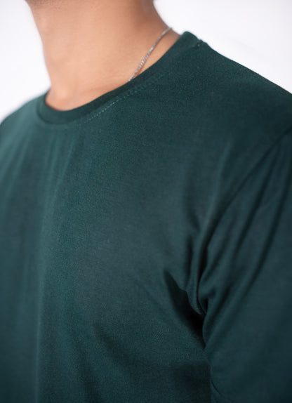 Bottle Green Basic Tee