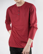 Maroon Henley F/S - Surteez