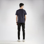 Navy Blue Henley H/S - Surteez