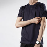 Navy Blue Henley H/S